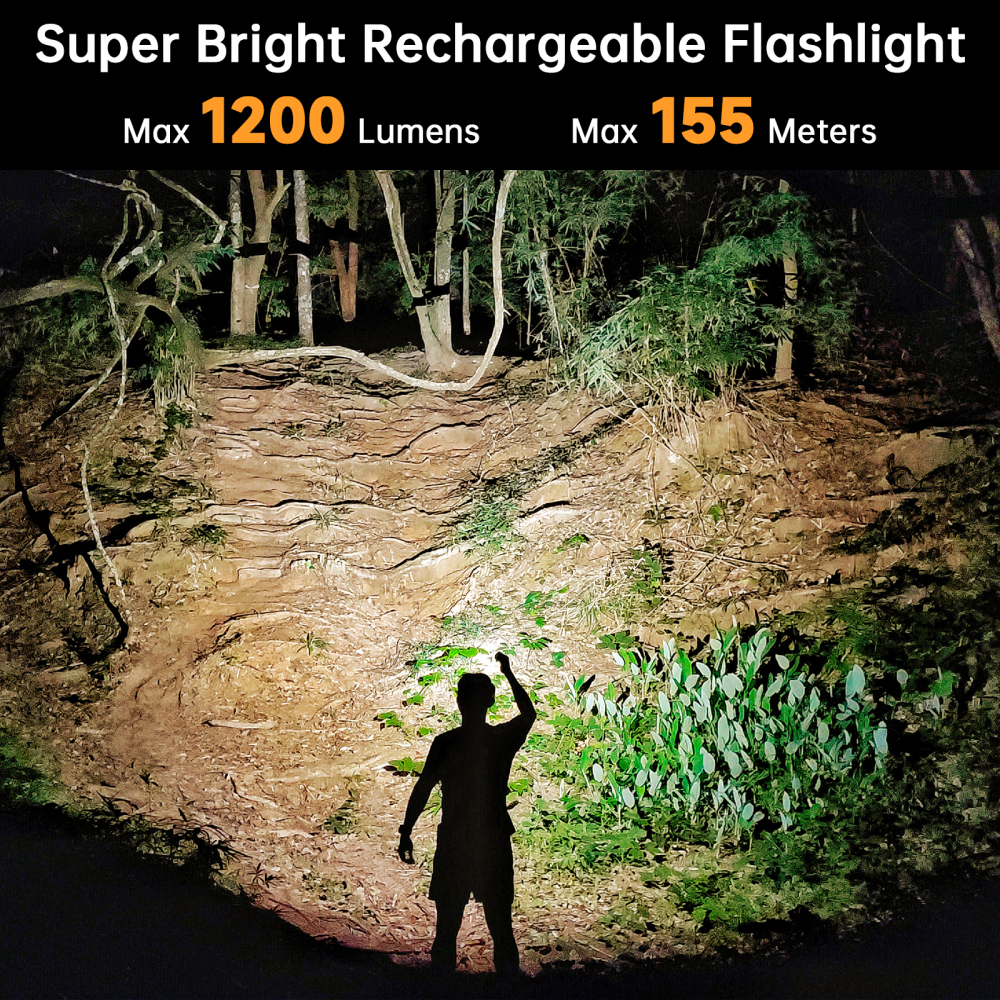 【Father's Day Engraving】Wurkkos FC11C Nichia 519A Powerful 18650 Flashlight, USB C Rechargeable,Buck Circuit 1200Lumens with Magnetic Tail
