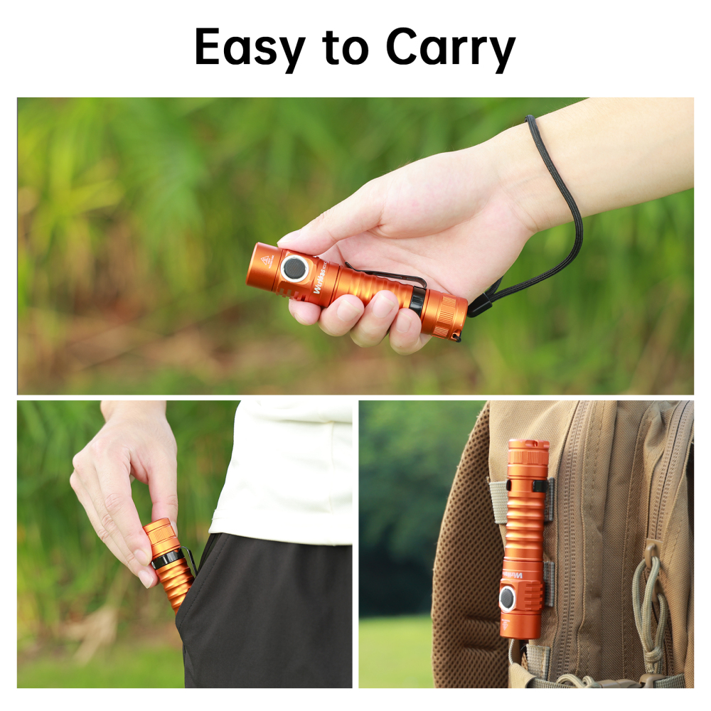 【Father's Day Engraving】Wurkkos FC11C Nichia 519A Powerful 18650 Flashlight, USB C Rechargeable,Buck Circuit 1200Lumens with Magnetic Tail