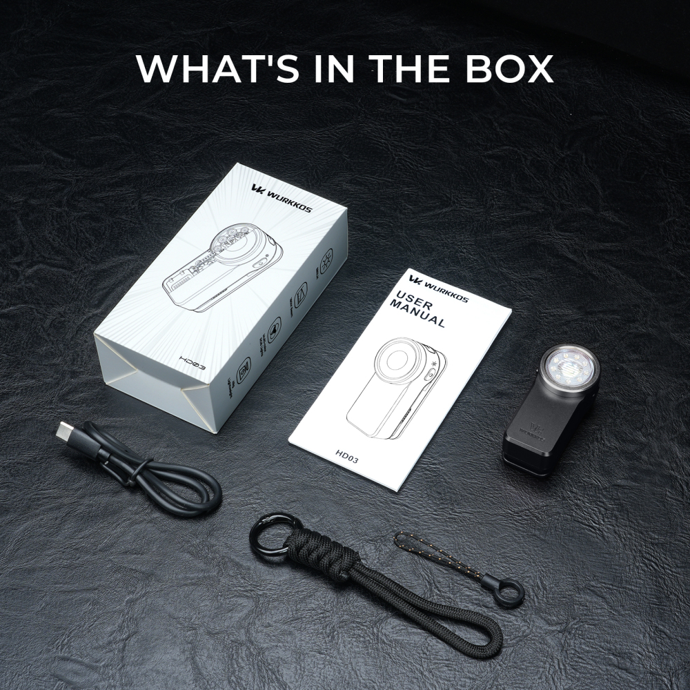 【 New Release】Wurkkos HD03 Clip Light, 680LM USB C Rechargeable Pocket Flashlight, with Spotlight/Floodlight(95 CRI)/RGB Lights/Magnet Inside/Buck Driver/ IPX6 Waterproof