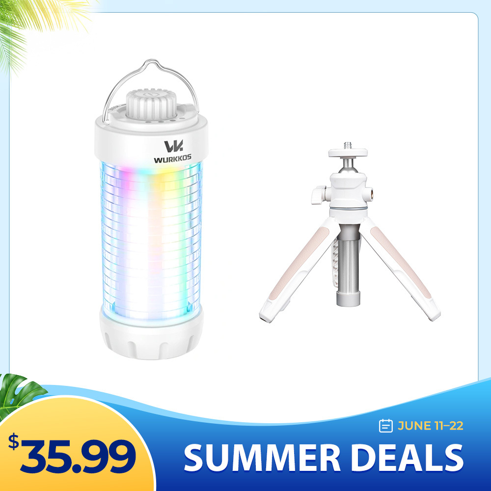 Wurkkos CL01 Camping Light with Adjustable Color Temperature/Power Bank/RGB Police Modes/Magnet Tail/21700 Battery Replaceable