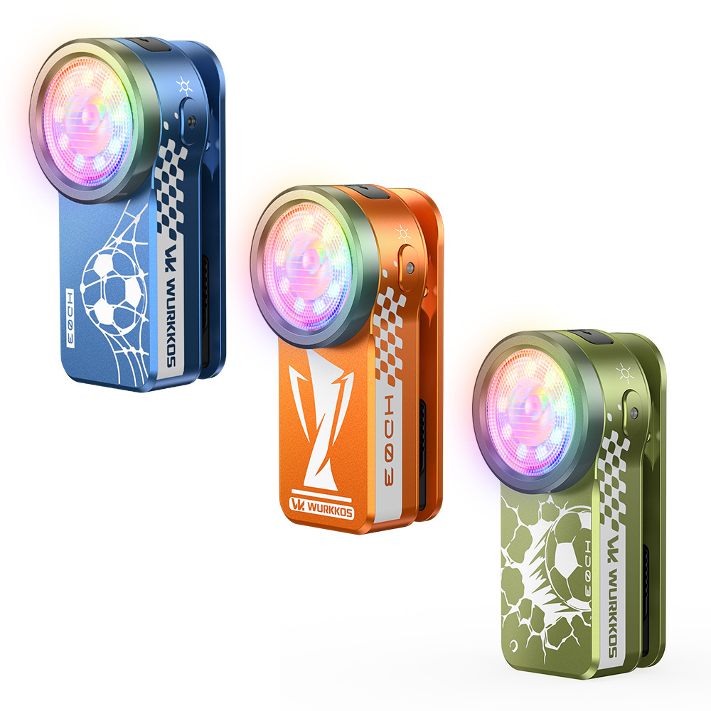 【Release on 6/11 EDT】Wurkkos HD03 Football Fan Edition – 680LM USB-C Rechargeable EDC Clip Light with 95 CRI Floodlight, RGB LEDs & Magnetic Base