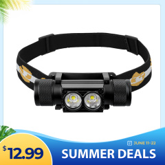 H25S USB C Rechargeable Headlamp 2*SST40 LED 1200lm Powerful Headlight Working light Original D25S Upgrade