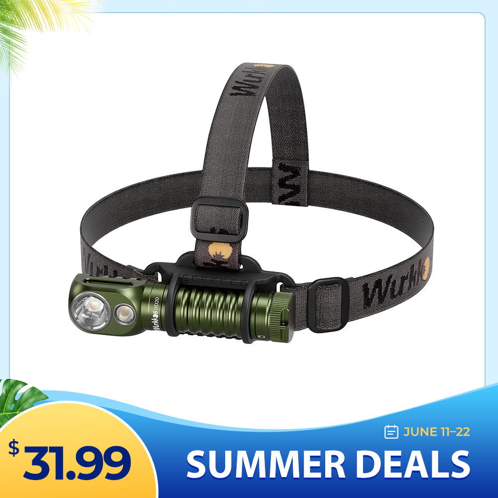 HD20 USB C Rechargeable Headlamp 21700 Flashlight 2000lm Dual LED LH351D and XPL with Magnetic Tail