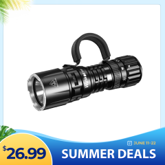 Wurkkos TD07 Tactical Flashlight, USB C Rechargeable 1300 Lumens, 479m Long Range EDC Flashlight