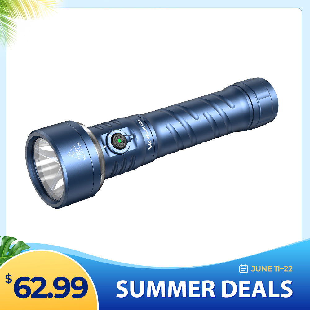 【Local Warehouse 】Wurkkos TS27 | 3200LM Super Bright Flashlight, 845m Throw, RGB Lighting, 3000–6000K Adjustable Color Temperature, 300-Hour Long Runtime, Reverse Charging Power Bank