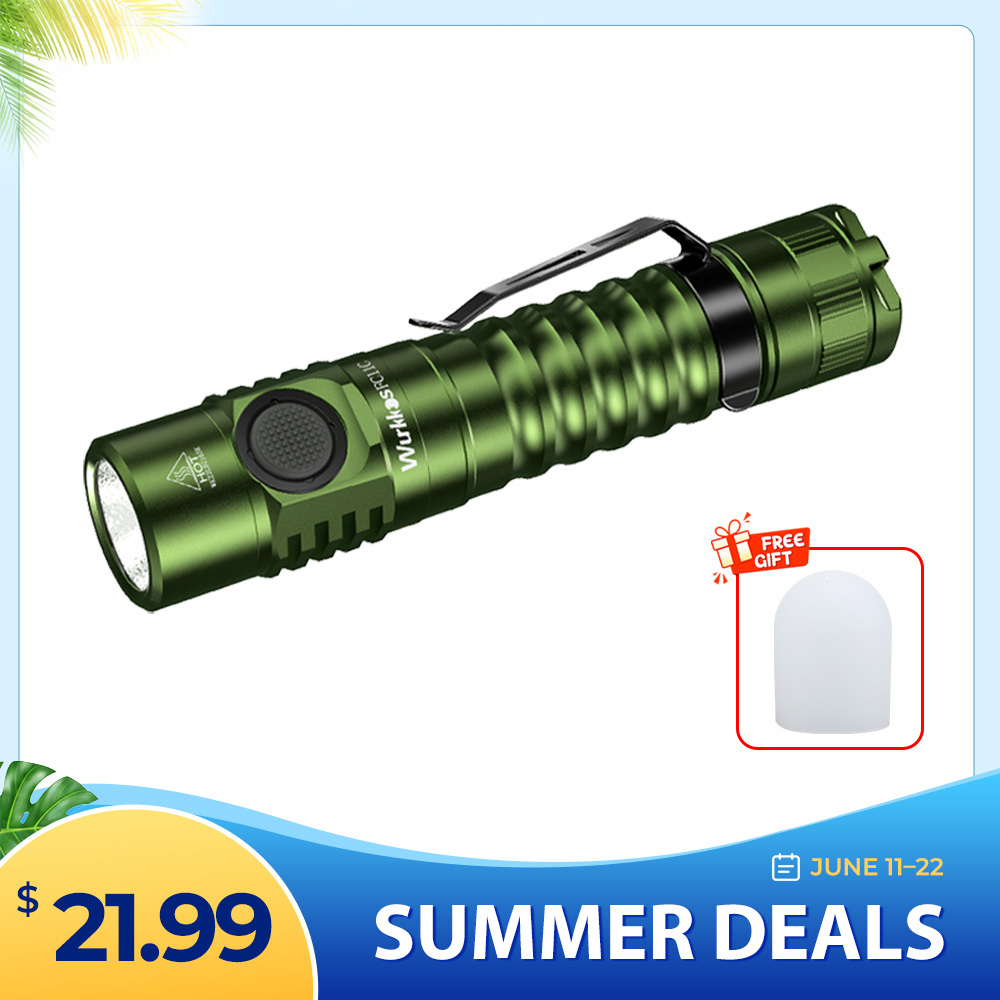 Wurkkos FC11C Nichia 519A Powerful 18650 Flashlight, USB C Rechargeable,Buck Circuit 1200Lumens with Magnetic Tail