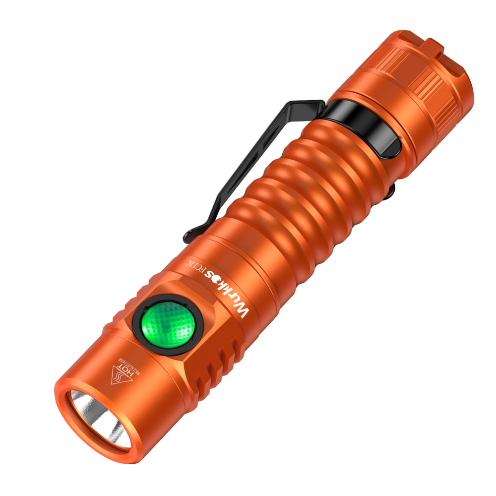 【New Color-Blue】Wurkkos FC11C Nichia 519A Buck Circuit Flashlight, Max ouput 1200Lumens 18650 LED with Magnetic Tail USB C Rechargeable Torch