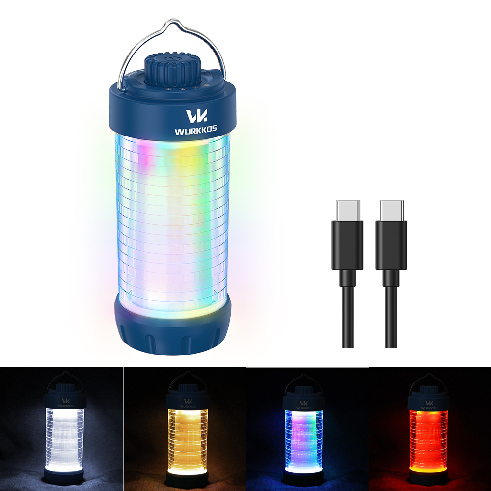 【New Release】 Wurkkos CL01 Camping Light with Adjustable Color Temperature/Power Bank/RGB Police Modes/Magnet Tail/21700 Battery Replaceable