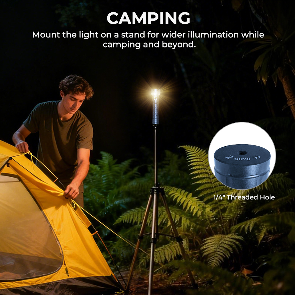 【Local Warehouse 】Wurkkos TS27 | 3200LM Super Bright Flashlight, 845m Throw, RGB Lighting, 3000–6000K Adjustable Color Temperature, 300-Hour Long Runtime, Reverse Charging Power Bank