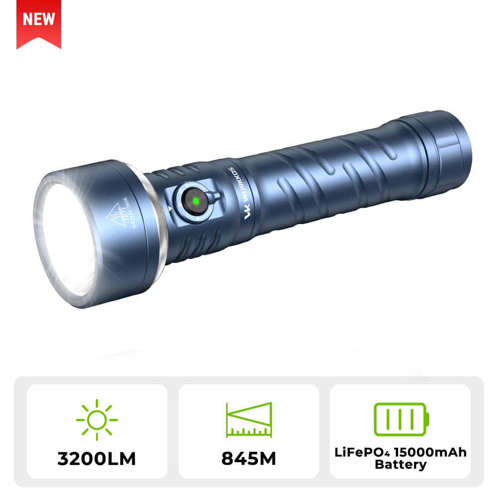 【Local Warehouse 】Wurkkos TS27 | 3200LM Super Bright Flashlight, 845m Throw, RGB Lighting, 3000–6000K Adjustable Color Temperature, 300-Hour Long Runtime, Reverse Charging Power Bank