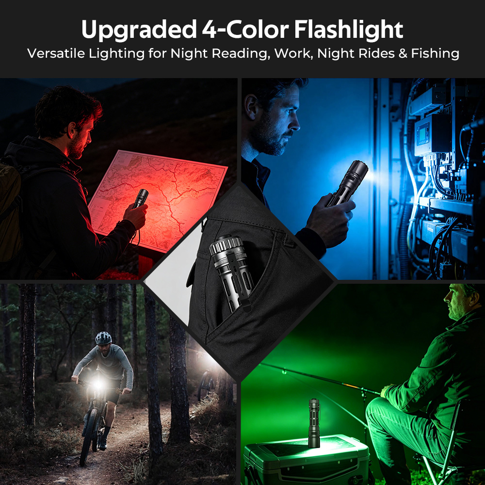 Wurkkos T1 タクティカルライト 充電式 5500ルーメン IPX8防水 Wurkkos T1 Tactical Utility Flashlight | 5500 Lumens, 415m Throw