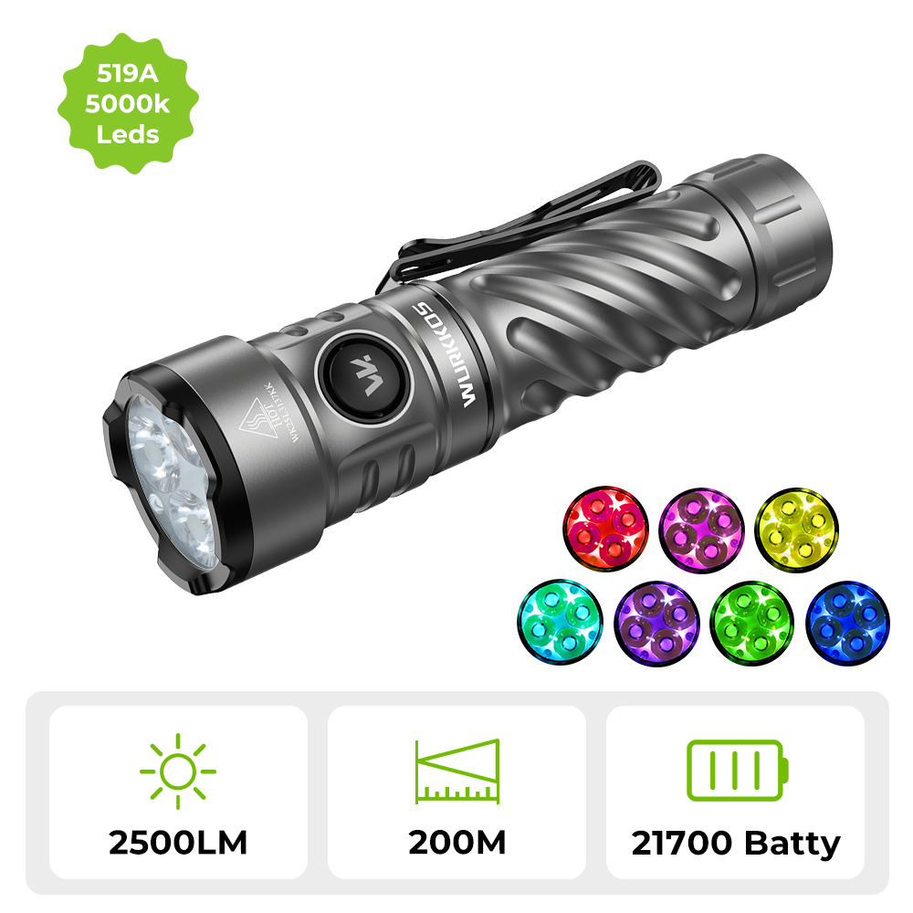 Wurkkos TS26 Anduril EDC flashlight with reverse charging