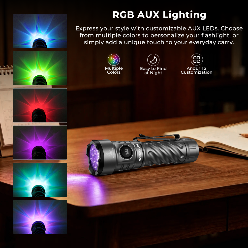 【New Release】Wurkkos TS26 Anduril EDC Flashlight, 3470 Lumens 197M, Boost driver, Reverse Charging＆IPX8, Magnetic tailcap
