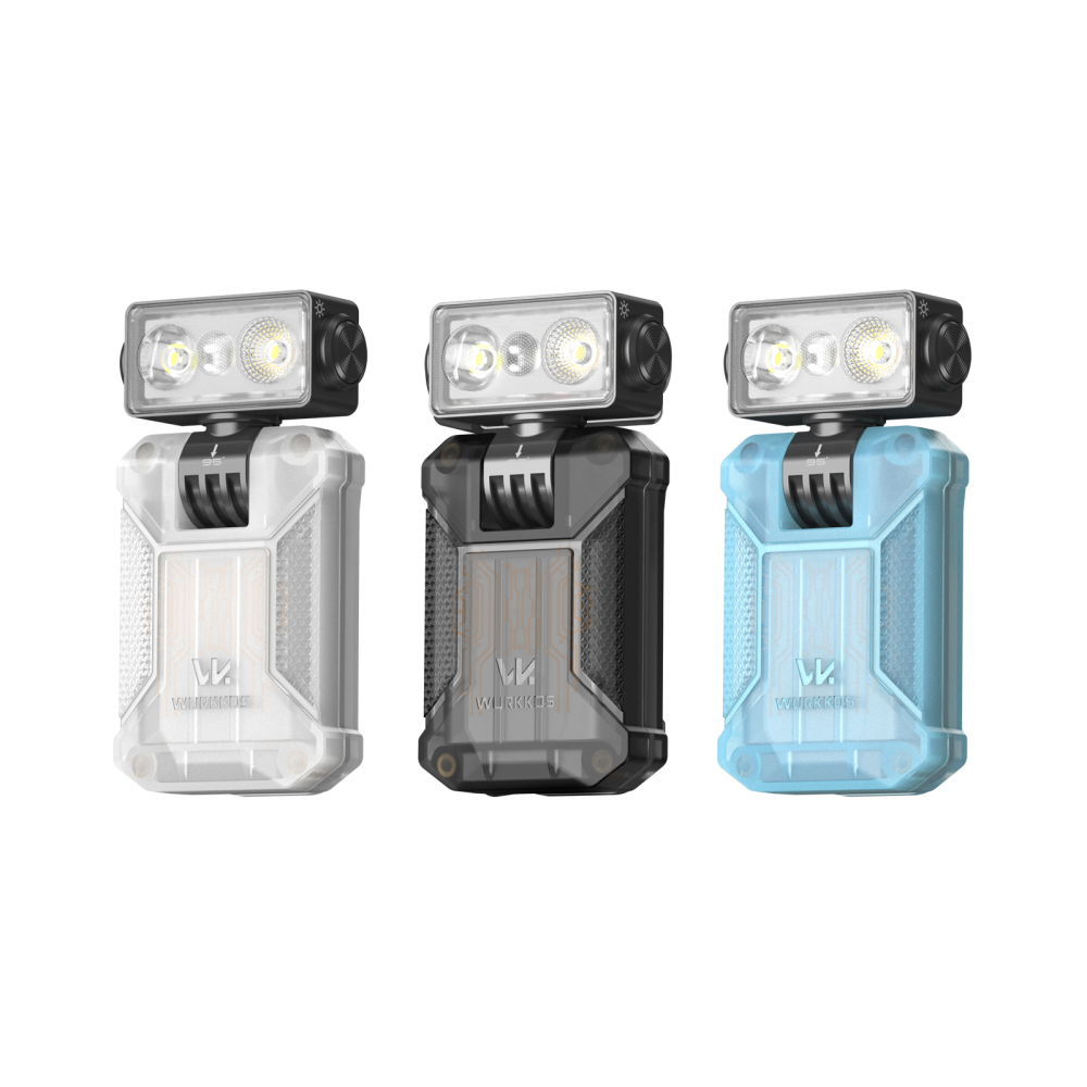 【New Release】WURKKOS HD04 Clip-On EDC Flashlight – 750LM, Multi-Angle 180° Rotating Head, Spotlight/Floodlight/RGB for Outdoor, Work & Emergency