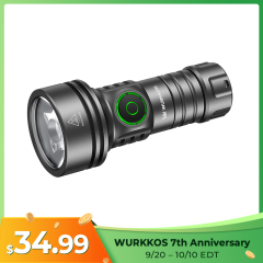 【New Release】WURKKOS TS11 V2 Powerful Pocket Thrower Light, 1600LM 500M, Anduril 2 UI ＆ Constant-Current Buck Driver