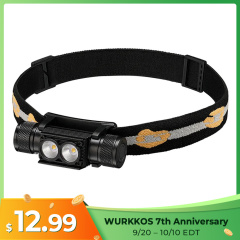 Wurkkos H25L Powerful 1000 Lumens USB-C Rechargeable Headlamp for Camping, Hiking & Work
