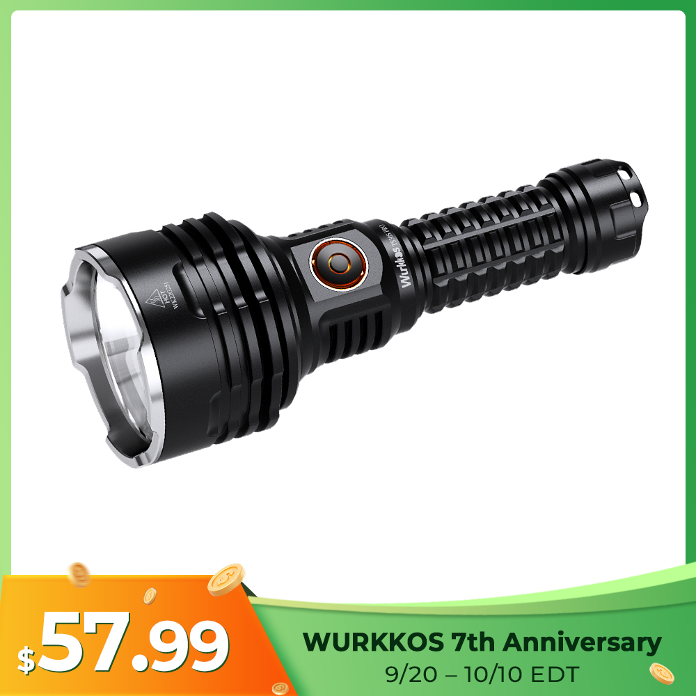 Wurkkos TS30S PRO Powerful 6000lm Flashlight, Reverse charging, 1086 Meters, SBT90.2 LED BLF Anduril 2.0 IP68