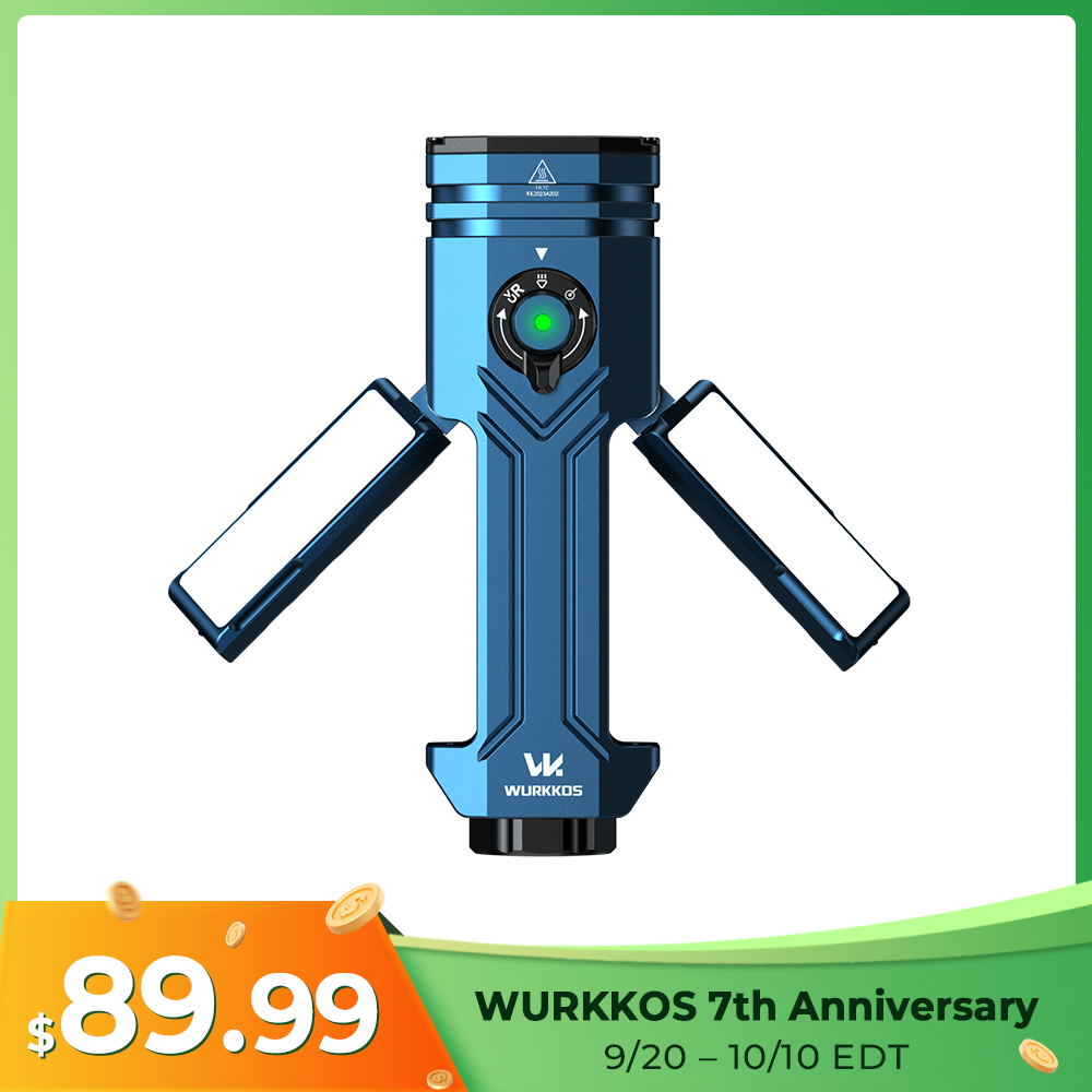 Clearance】Wurkkos WK40 Rechargeable Multicolor Flashlight, 4*LEDs
