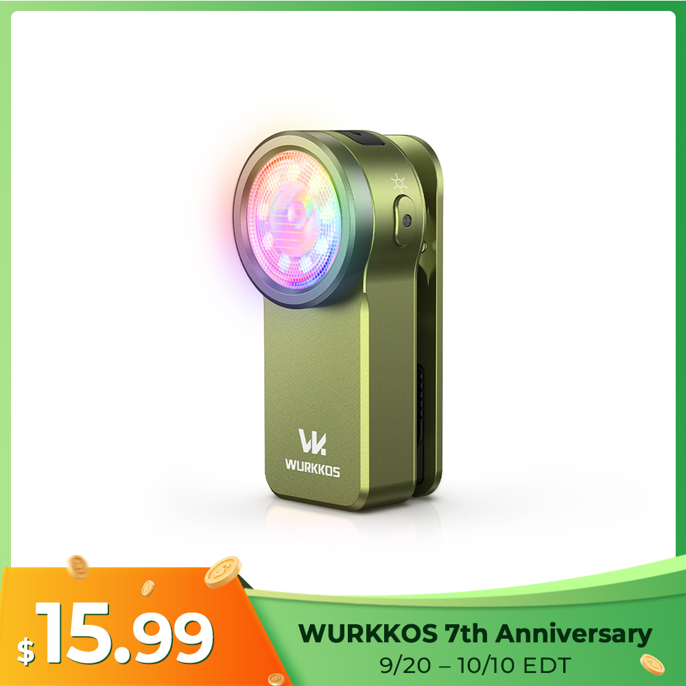 Wurkkos HD03 iF Design Award Clip Light – 680LM USB‑C Rechargeable EDC Flashlight with Spotlight, Floodlight (95 CRI), RGB, Magnet & Constant Current Driver