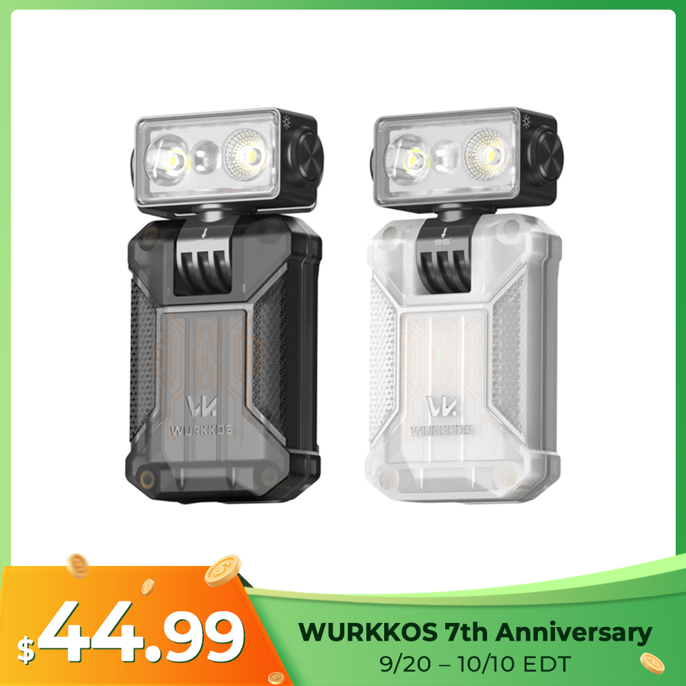 【New Release】WURKKOS HD04 Clip-On EDC Flashlight – 750LM, Multi-Angle 180° Rotating Head, Spotlight/Floodlight/RGB for Outdoor, Work & Emergency