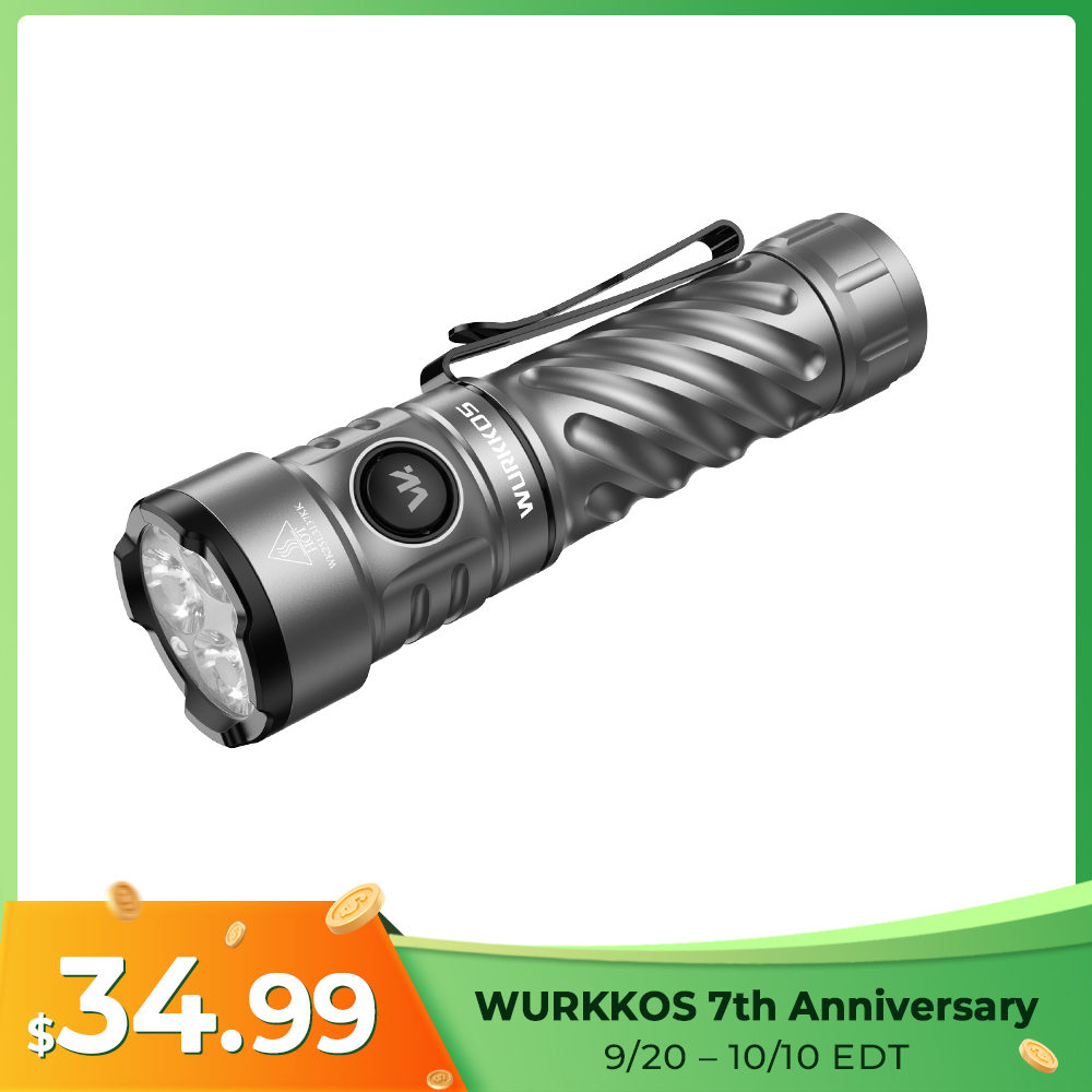 【New Release】Wurkkos TS26 Anduril EDC Flashlight, 3470 Lumens 197M, Boost driver, Reverse Charging＆IPX8, Magnetic tailcap