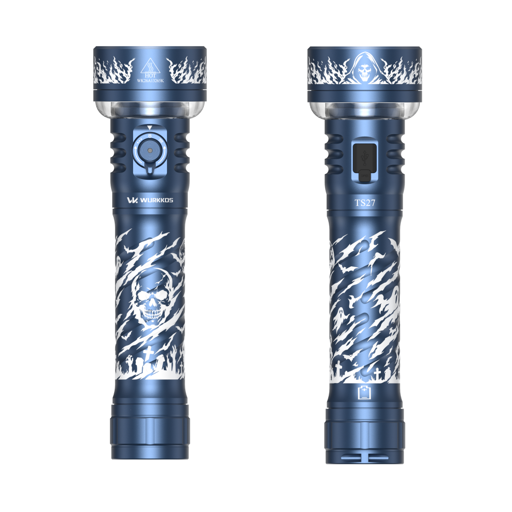 Wurkkos TS27 | 3200LM Multi-Mode Flashlight with Lantern & RGB, 845m Throw, 3000–6000K CCT, 300-Hour Runtime, Power Bank