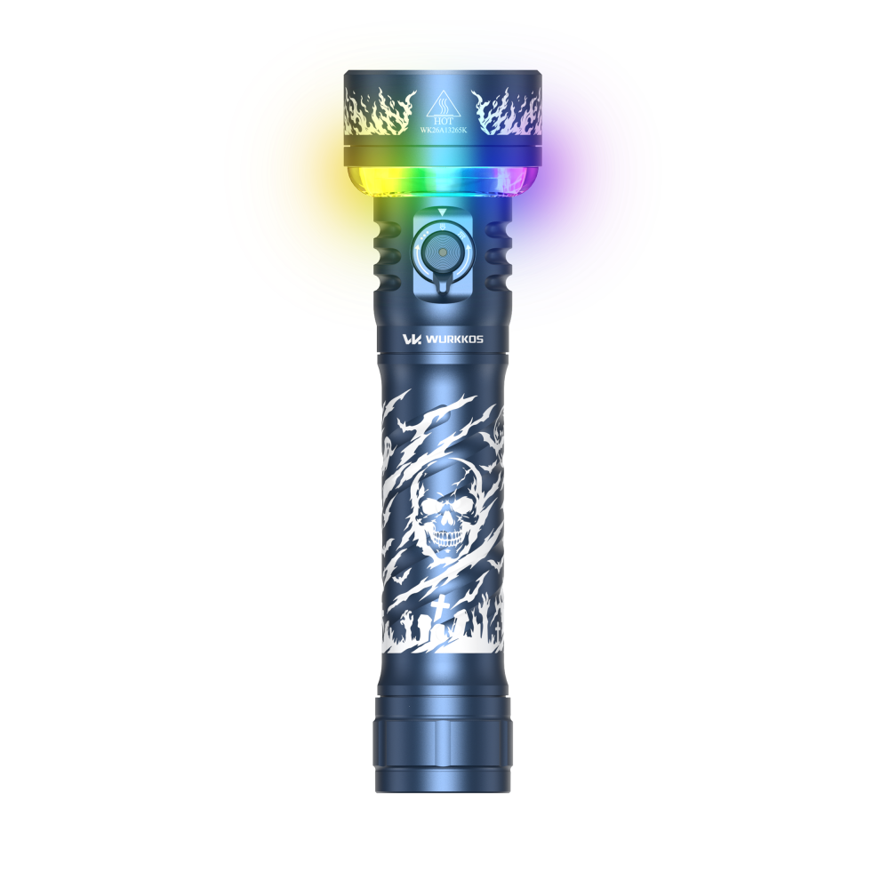 Wurkkos TS27 | 3200LM Multi-Mode Flashlight with Lantern & RGB, 845m Throw, 3000–6000K CCT, 300-Hour Runtime, Power Bank