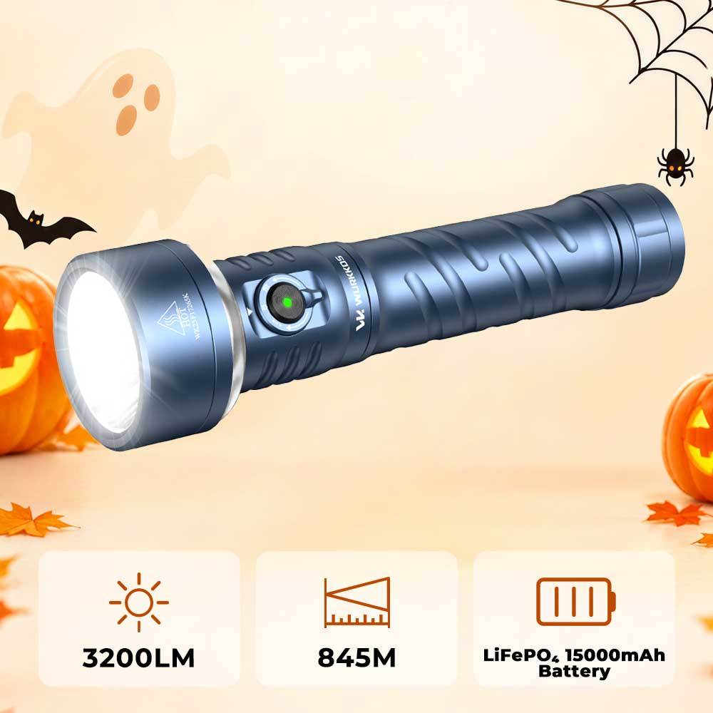 Wurkkos TS27 | 3200LM Multi-Mode Flashlight with Lantern & RGB, 845m Throw, 3000–6000K CCT, 300-Hour Runtime, Power Bank