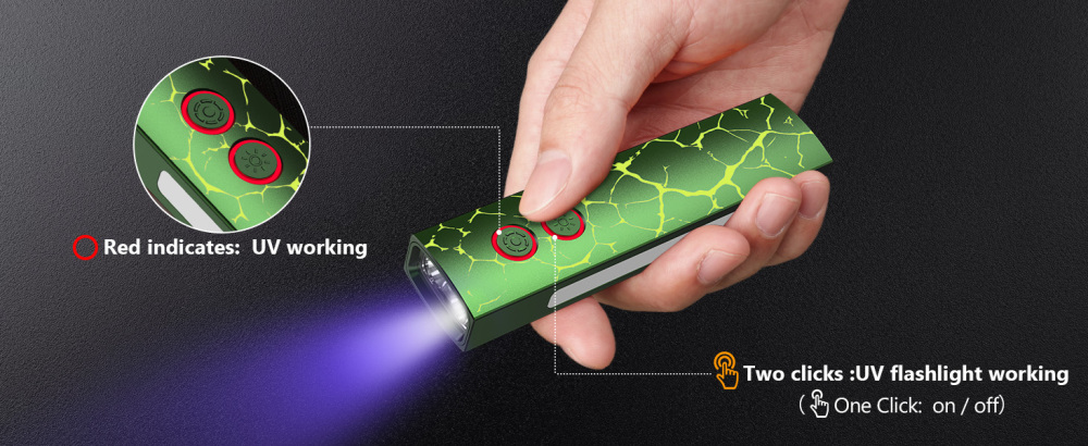 Wurkkos HD01 PRO Flat EDC Flashlight, 365nm UV, Green Laser, White Flood LED, RGB Side Light, Magnetic Tail