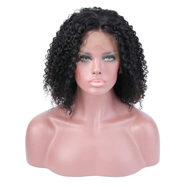 Top quality brazilian hair lace front short hair bob Wigs pre plucked 130% ,150% density, Tight curly full lace bob wigs pre plucked