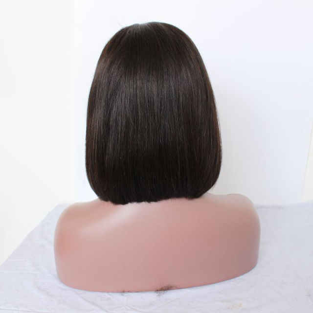 Hot selling silky straight brazilian lace front  bob Wigs ,130% ,150% density,glueless full lace human hair bob wigs pre plucked
