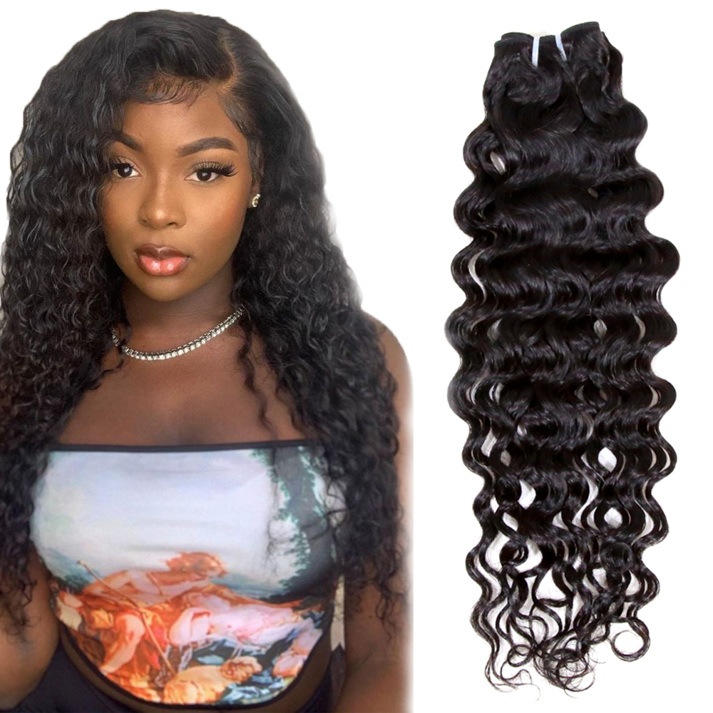 XYS  Human Hair Italian Curly Bundles