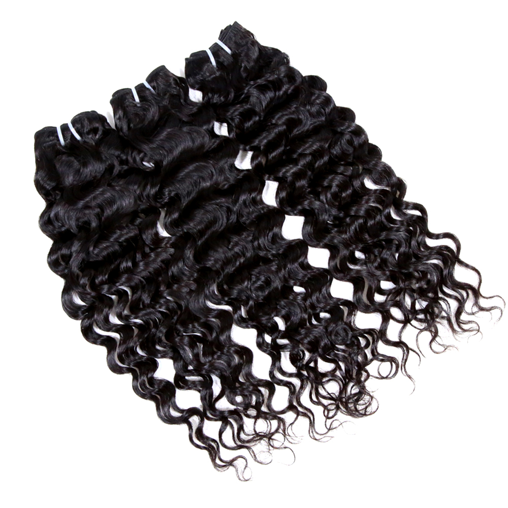 XYS  Human Hair Italian Curly Bundles