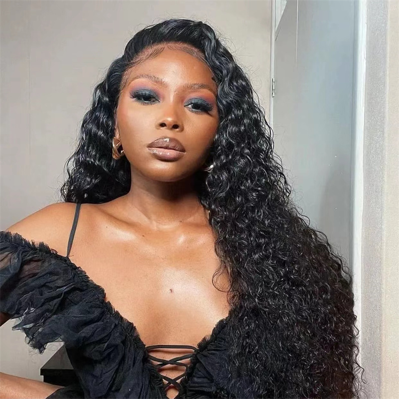 Italian Curly HD Lace Frontal Wigs With Baby Hair For Women
