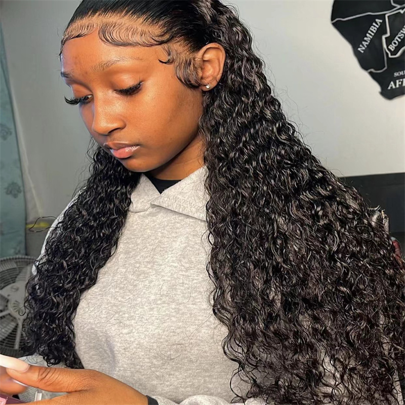 Hot Sale Deep Wave  Human Hair HD Lace Front Wigs