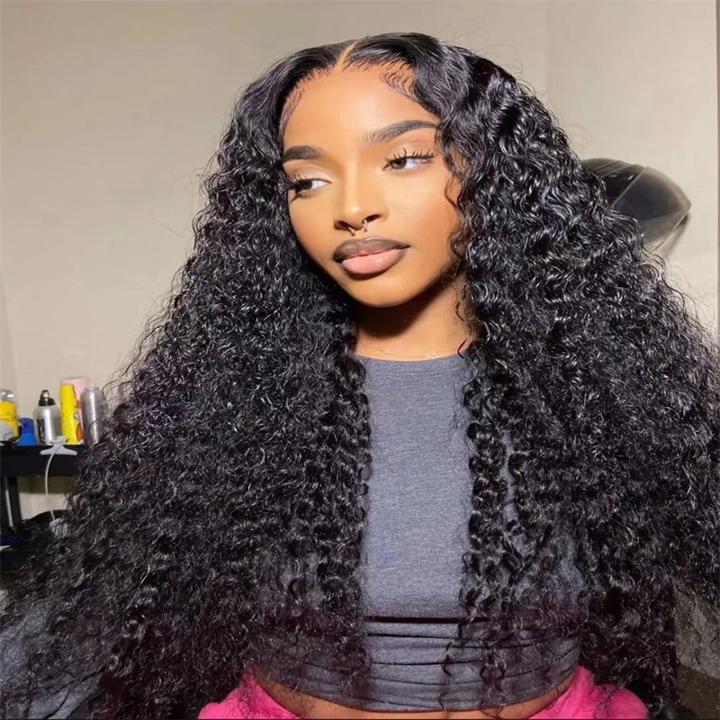Italian Curly HD Lace Frontal Wigs With Baby Hair For Women