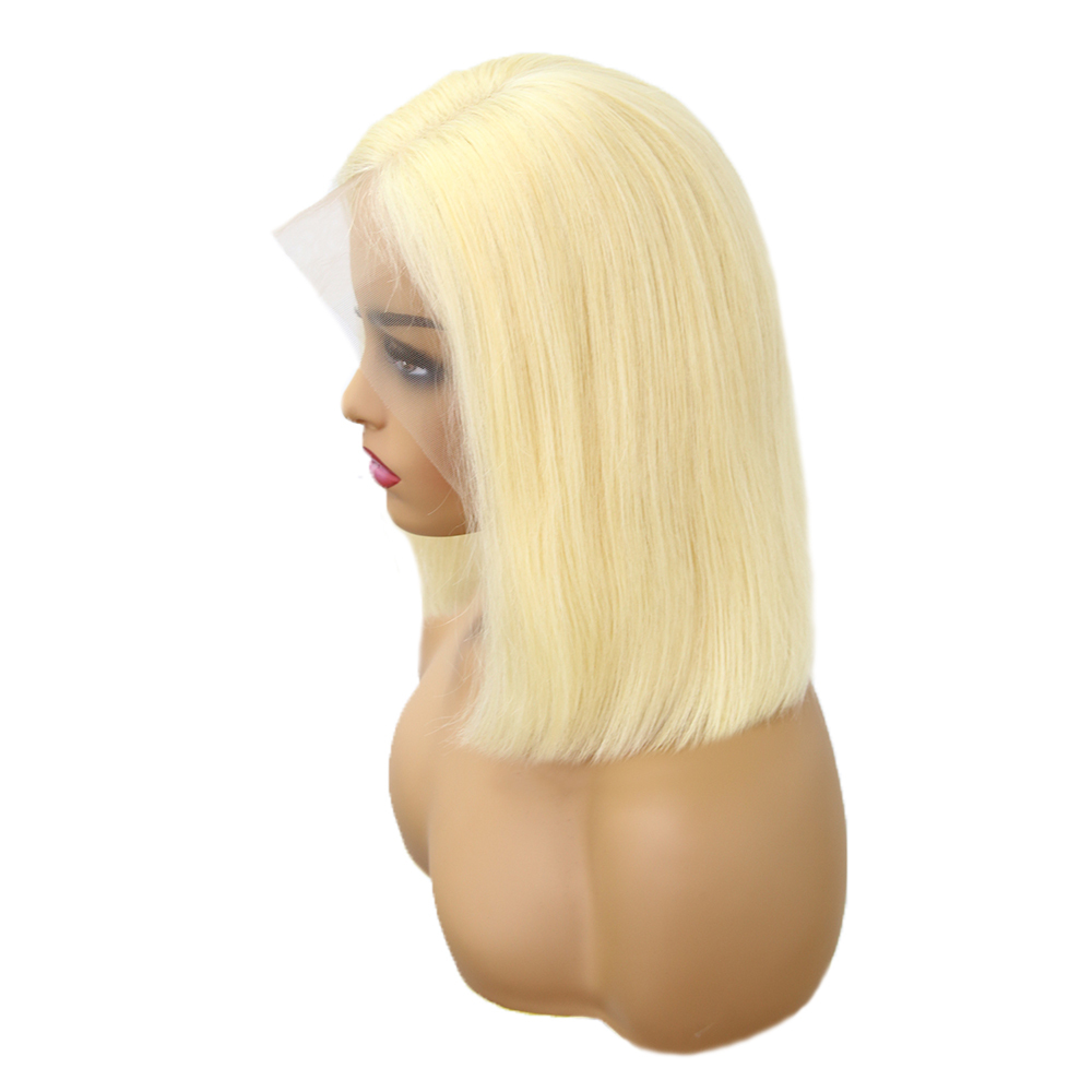 613 Straight Blonde Bob Wigs Lace Frontal Wigs For Sale