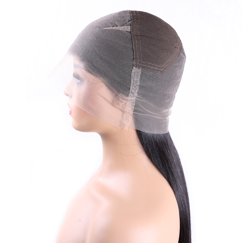 XYS Hair Human Straight Full Lace Wigs With Pre-Plucked Hairline