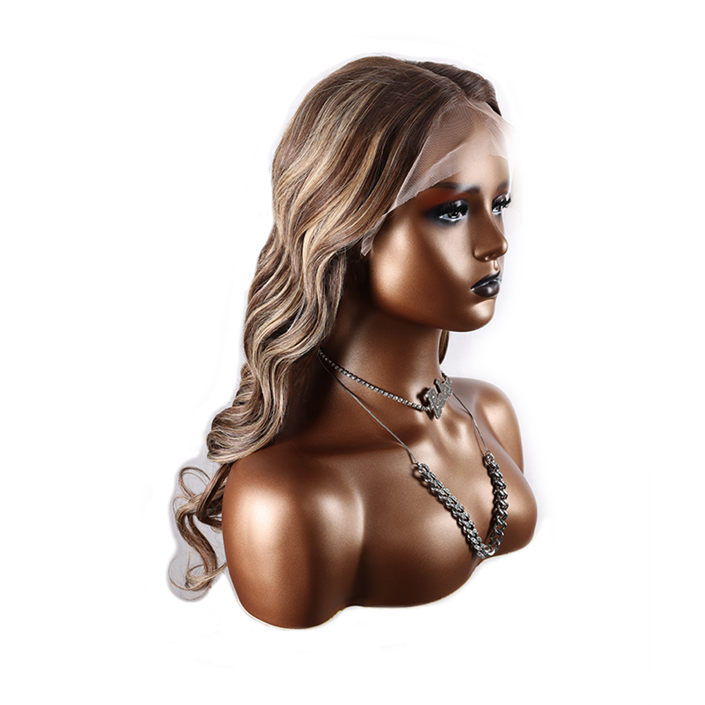 XYS Hair 13*6 Transparent Lace Frontal Color Wigs Loose Wave