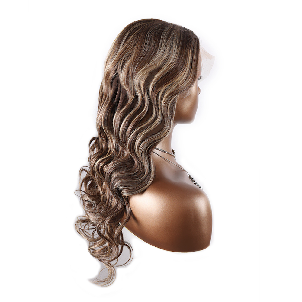 XYS Hair 13*6 Transparent Lace Frontal Color Wigs Loose Wave