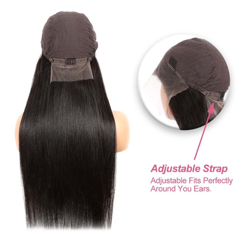 13x4  HD Lace Frontal wig Straight  Indian Virgin Human Hair