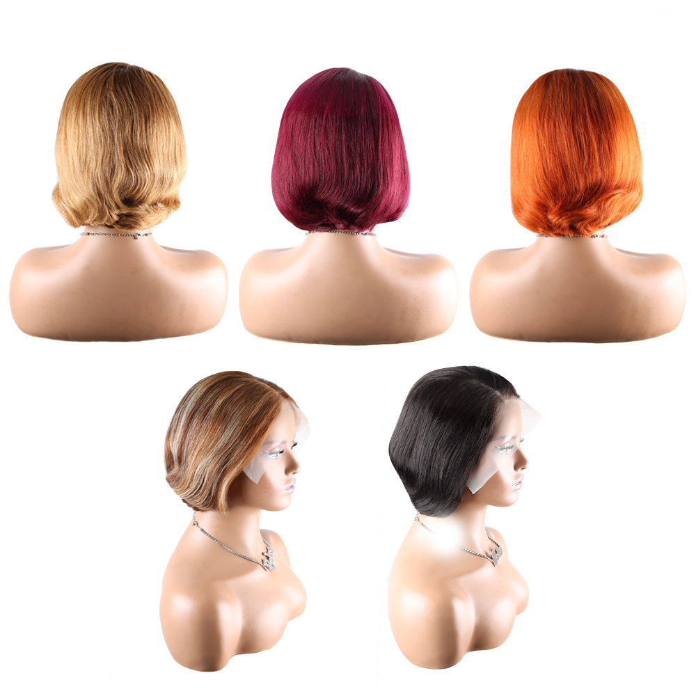XYS Hair  ShaXuan Frontal Colored Bob  Wigs Short Cut Wig