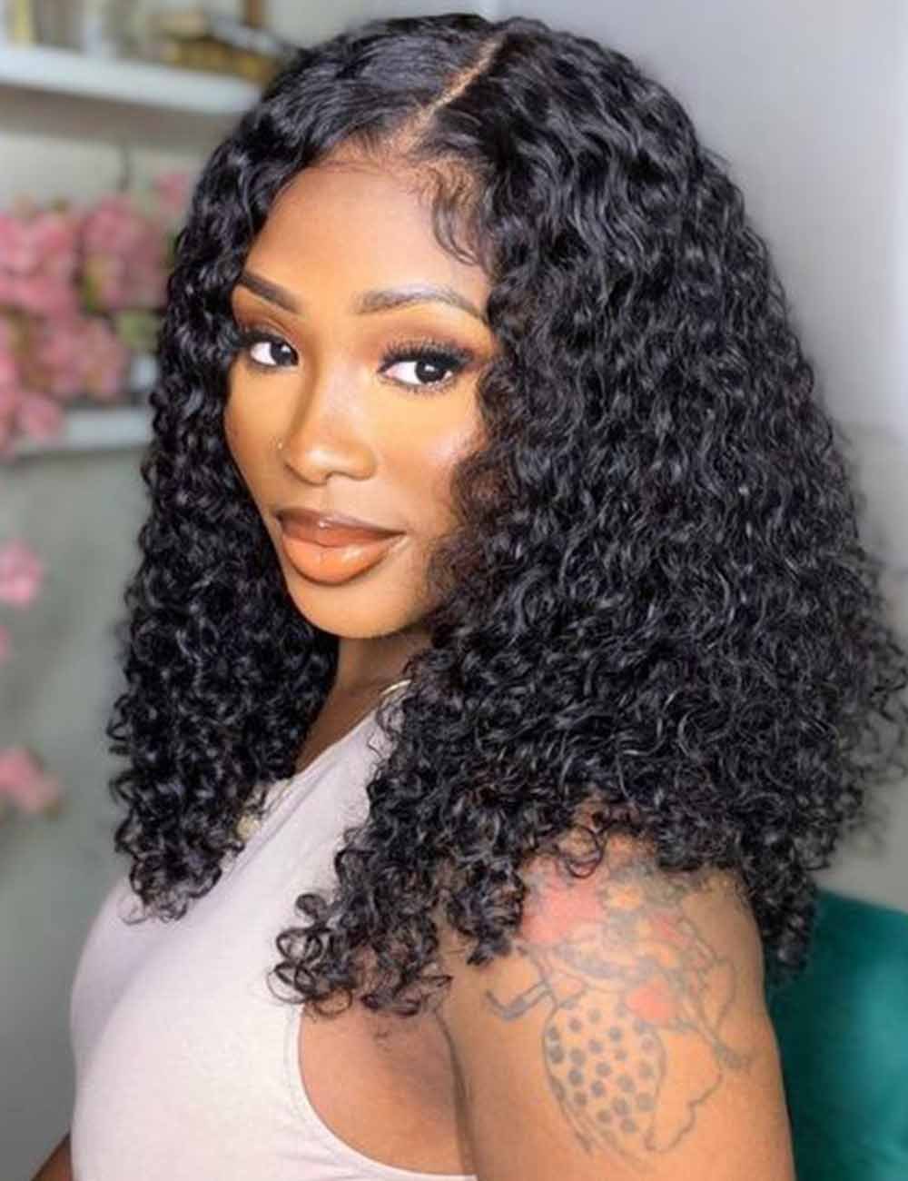 XYS Hair 5X5 HD Lace  Bob  Wigs 180% Density Deep Curly