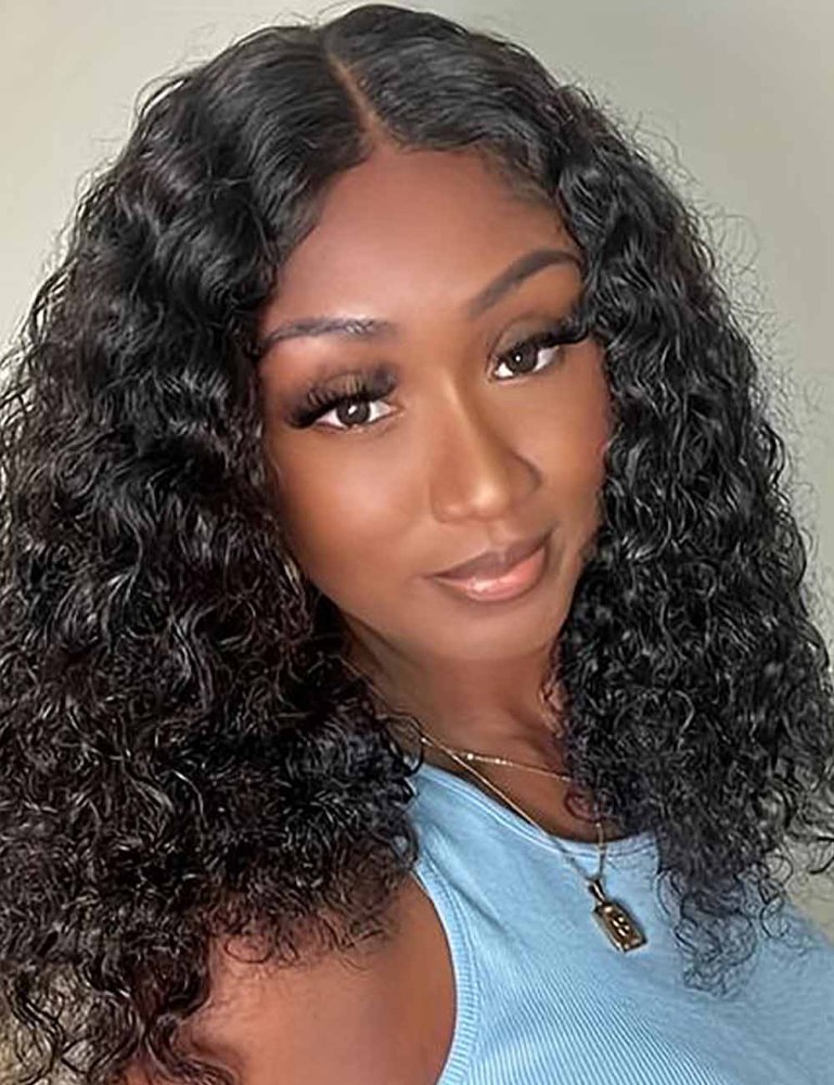 Nature  Bob Lace Frontal Wigs 180% Density Italian Curly