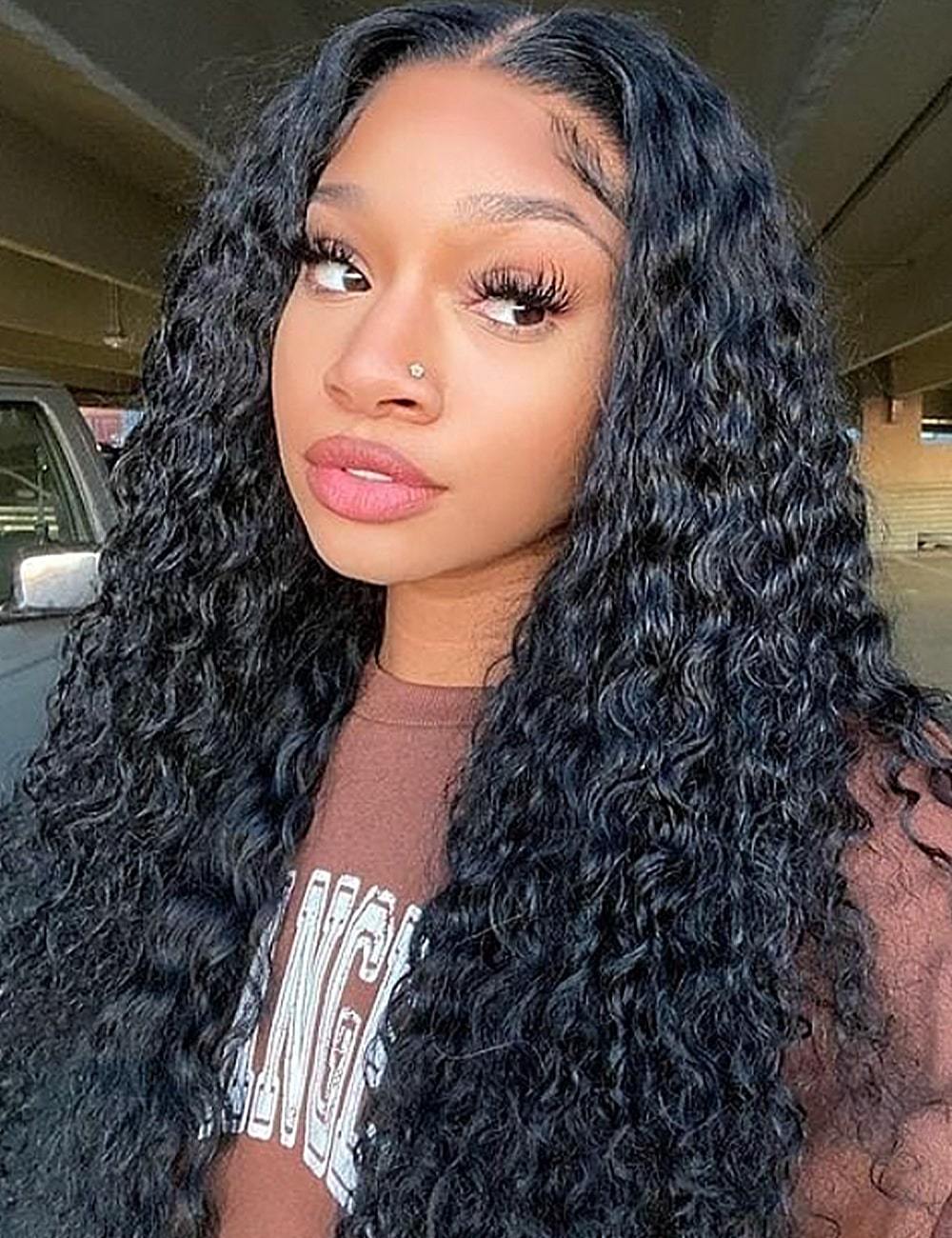 Italian Curly HD Lace Frontal Wigs With Baby Hair For Women