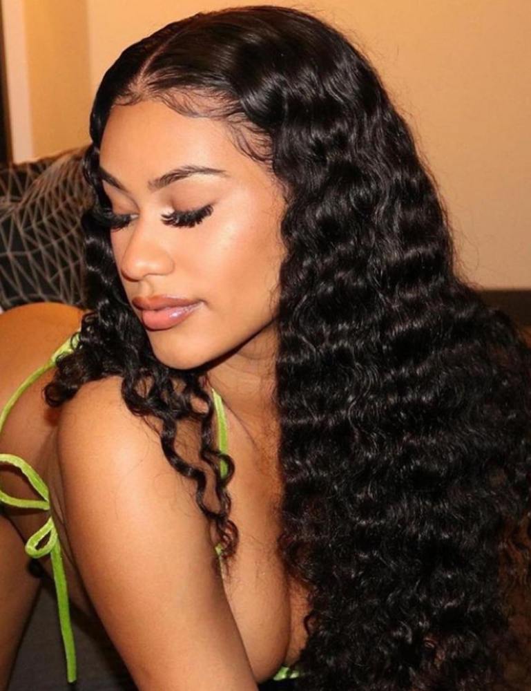 Hot Sale Deep Wave  Human Hair HD Lace Front Wigs