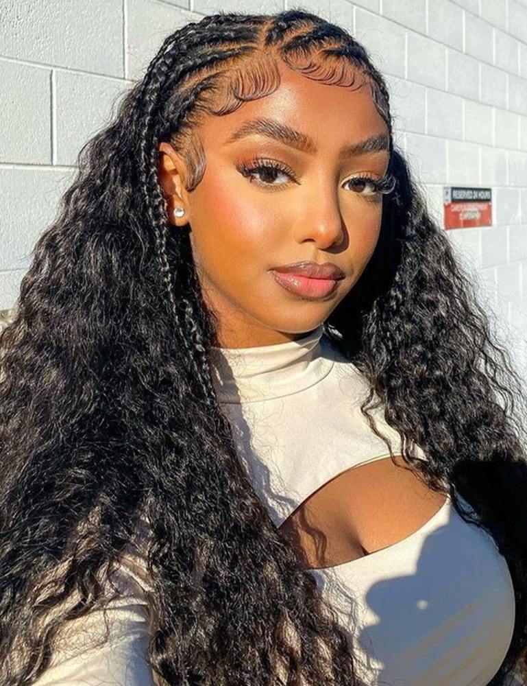 13x4 HD Lace Frontal Wig italian curly  Indian Virgin Human Hair