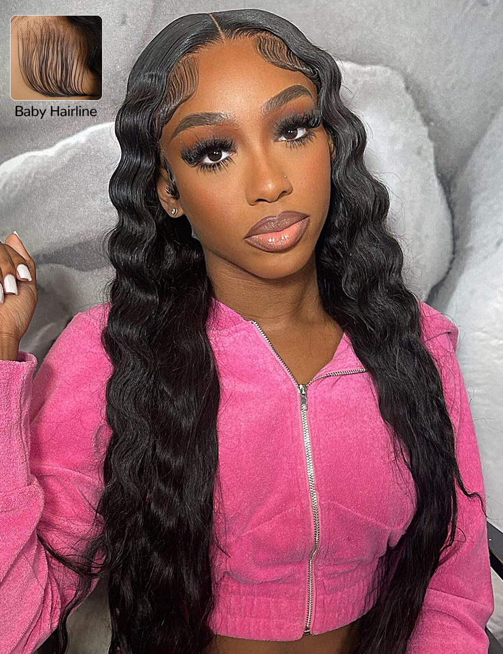XYS Hair Water Wave 360 Lace Long Wig 100% Human Hair Pre-bleached