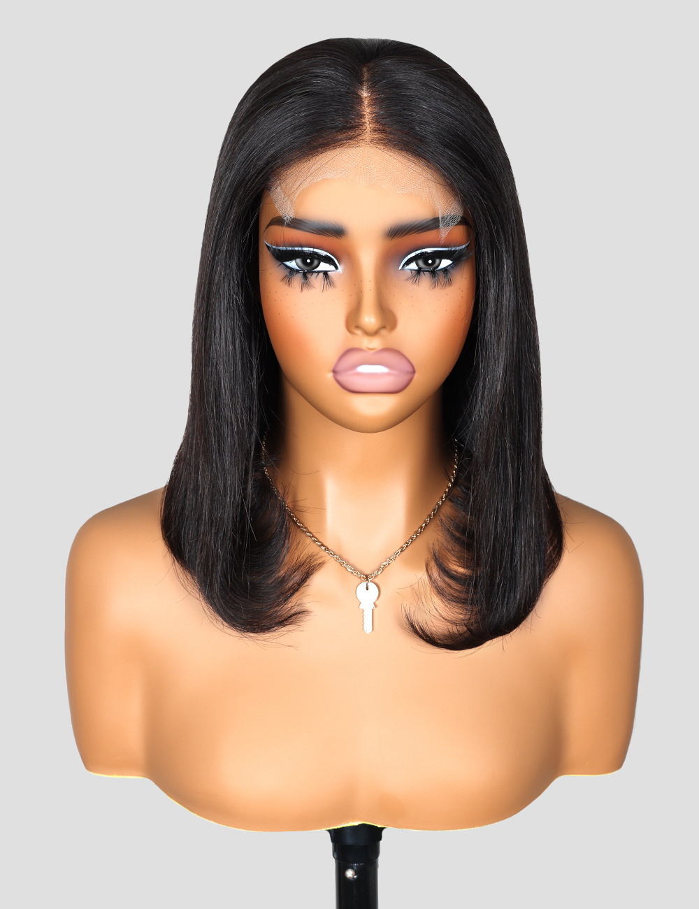 XYS Hair Straight Human Hair 5x5 HD Lace Cloure Wig 180% Density