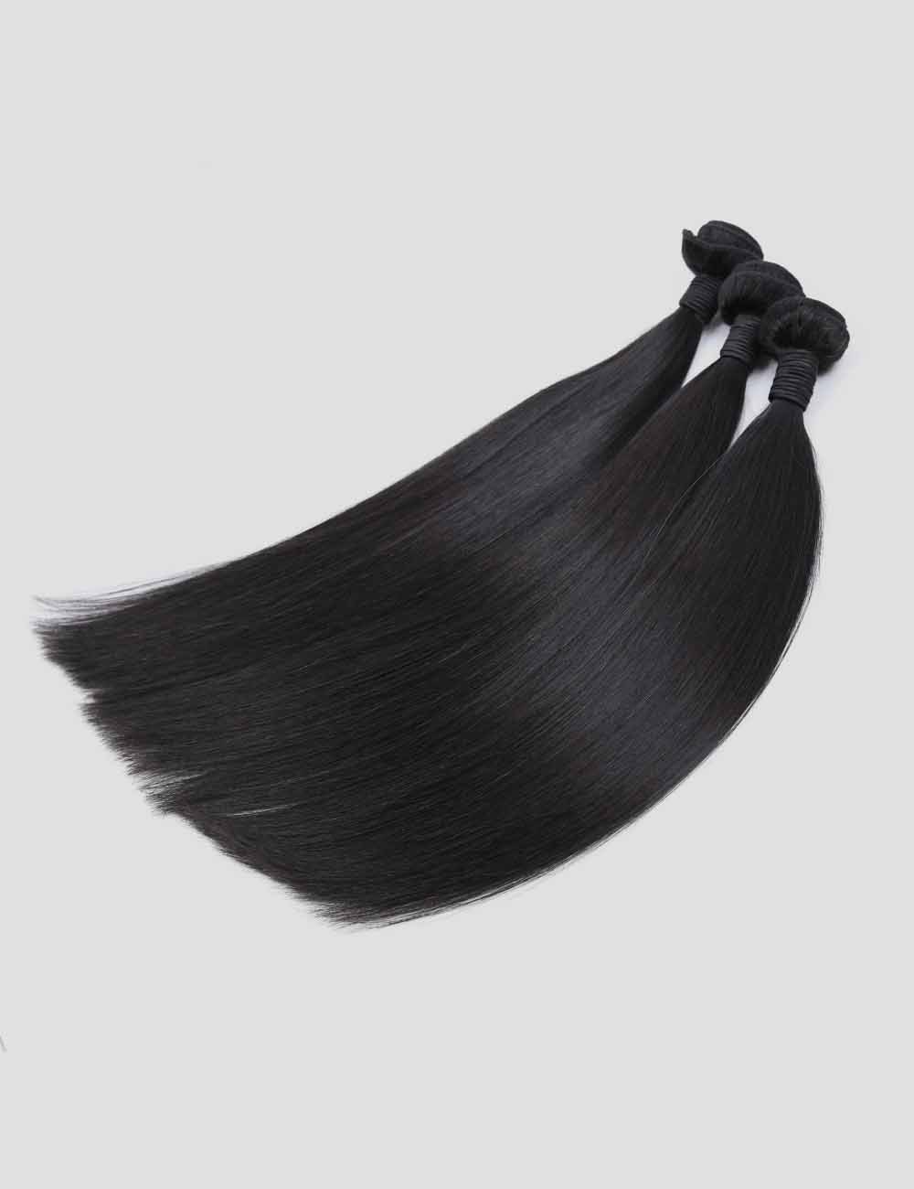 XYS Hair 5x5/13x4 HD Lace Closure/ Frontal with 3 Bundles Virgin Hair (Straight/ Body Wave)